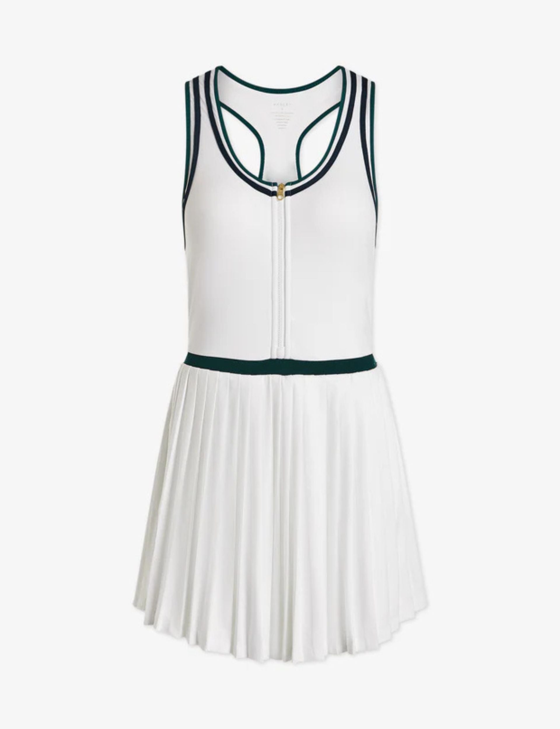 Jane Court Dress 28 - Elegant White & Forest Green Women's Formal Dress for Weddings, Parties & Special Occasions