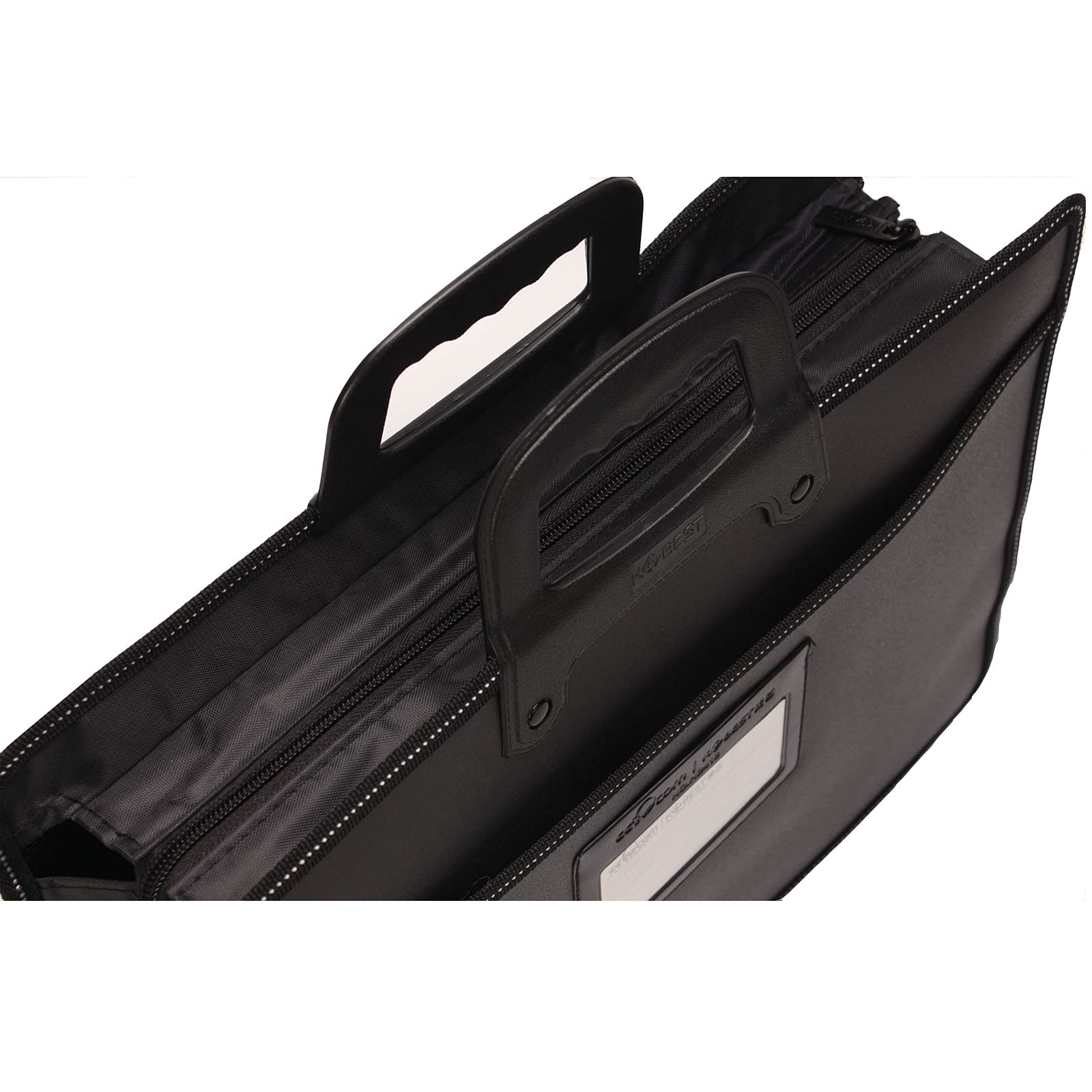 Waterproof Expandable Nylon Business Document Bag - A4 File Organizer with Laptop Pocket & Multiple Compartments | Perfect for Office, Travel, and Professional Meetings