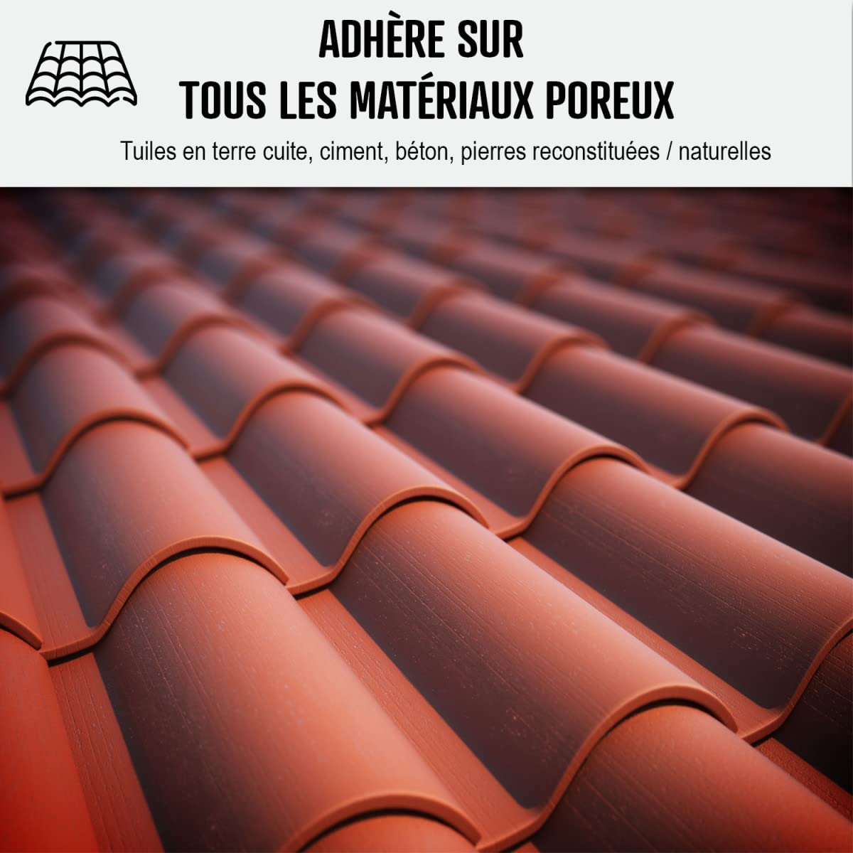 Colorless Waterproof Roof Coating for Porous Surfaces - IMPERTOITURE HYDRO - 5L (Covers 25m²) - ARCANE INDUSTRIES | Waterproof Sealant for Flat Roofs, Concrete & Masonry | DIY Home Repair & Weather Protection