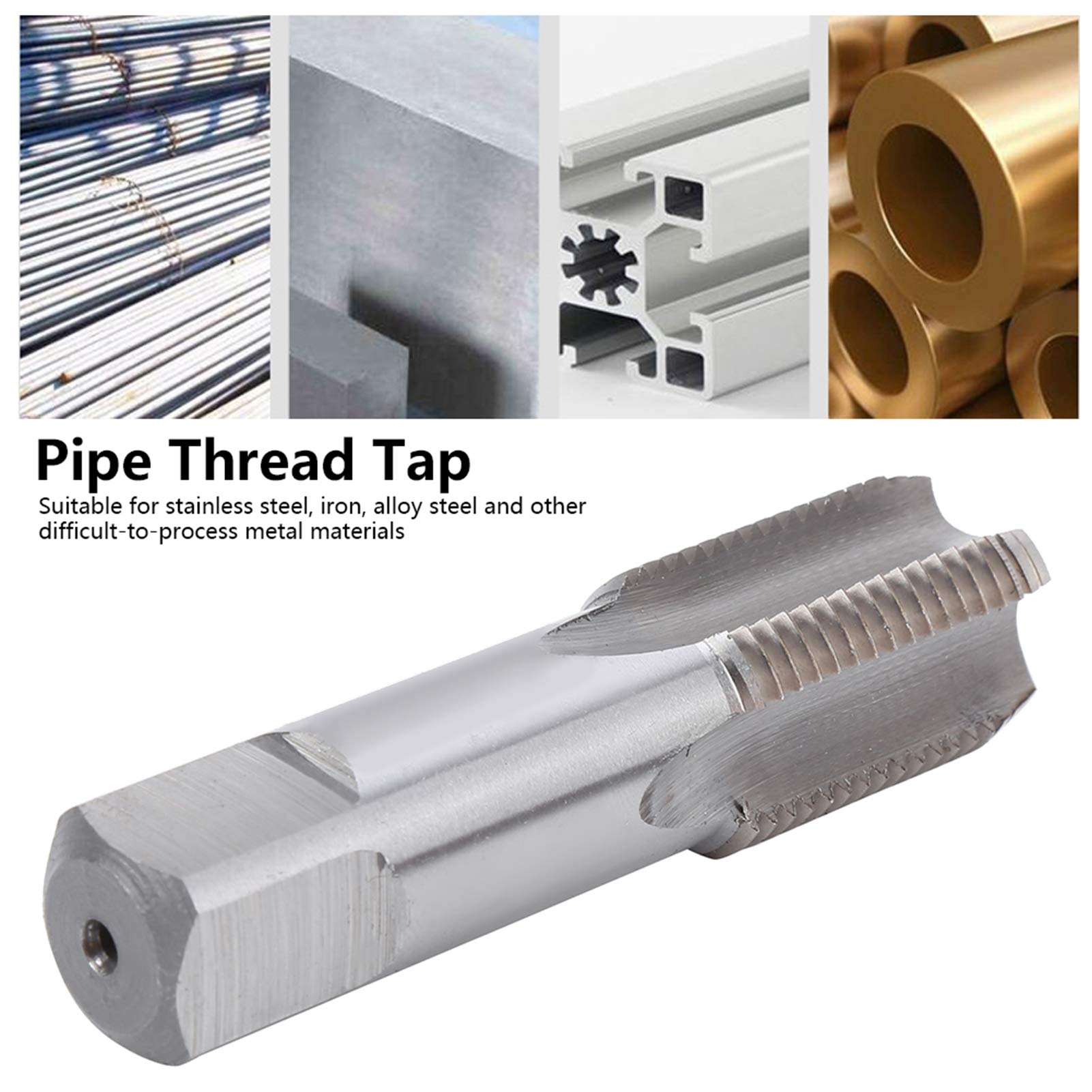 HSS G1/2-14 Pipe Thread Tap - High Speed Steel Threading Tool for Cast Iron & Alloy Steel | Plumbing, Pipe Fitting, and DIY Repair Projects