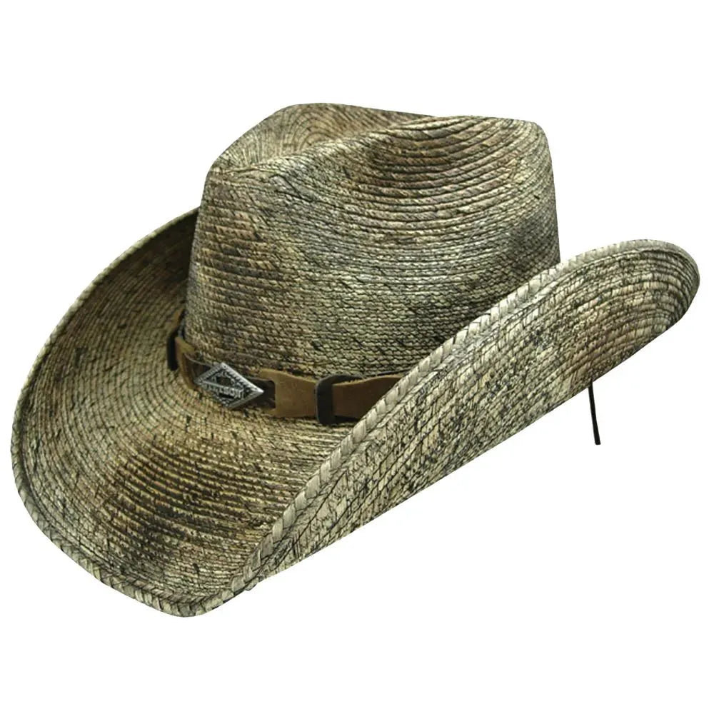 Stetson Monterrey Bay Straw Cowboy Hat for Men & Women - Western Style Sun Protection Hat for Outdoor, Rodeo, and Country Music Festivals