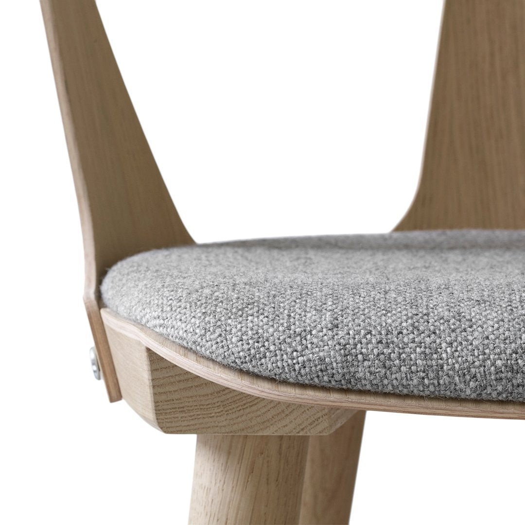 SK2 Modern Dining Chair with Upholstered Seat - Comfortable Kitchen & Dining Room Furniture for Home & Restaurant Use