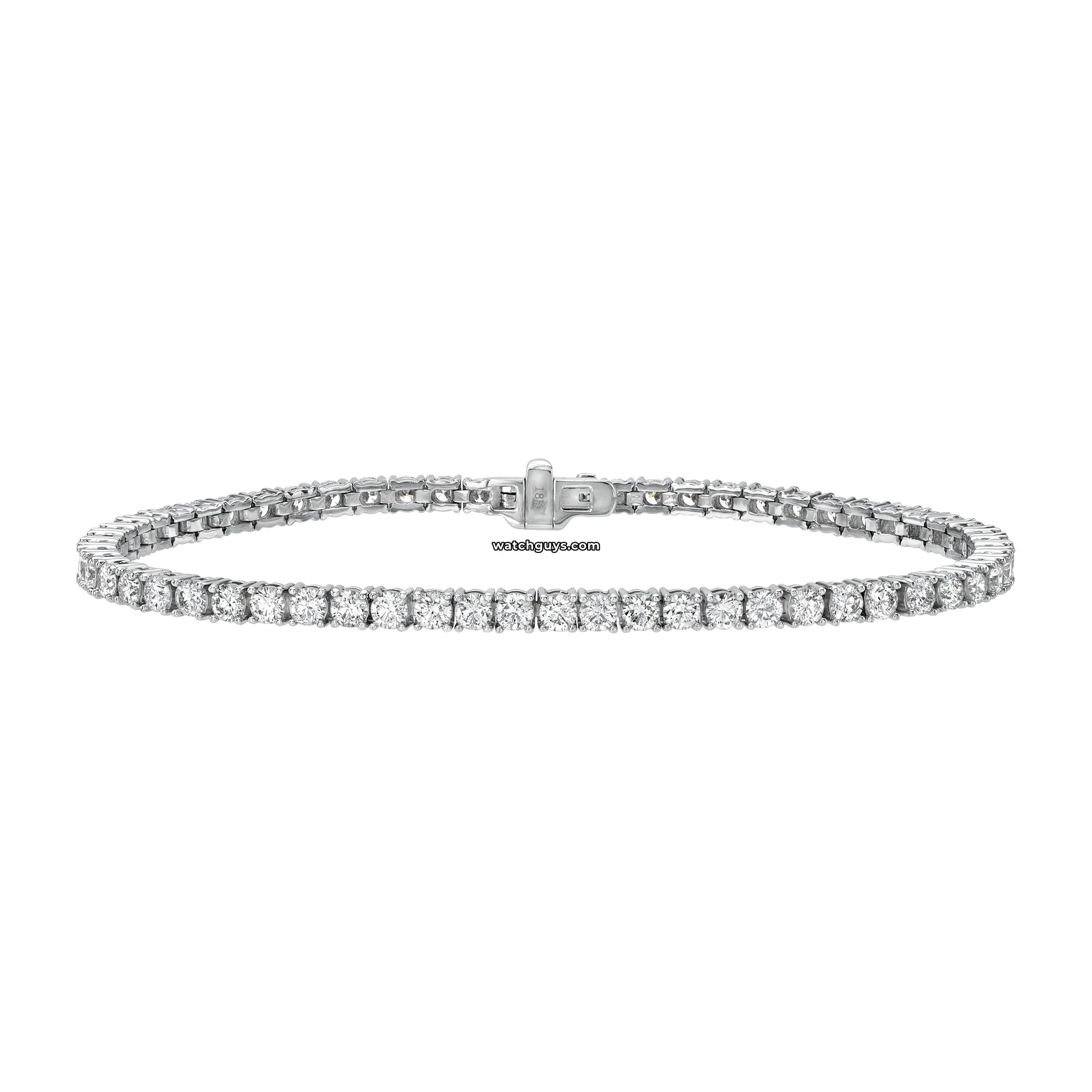 4.70 Carat Diamond Tennis Bracelet in 18k White Gold - Elegant Jewelry for Women, Perfect for Weddings, Anniversaries & Special Occasions