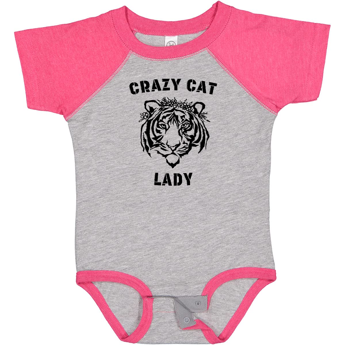 Crazy Cat Lady Tiger Bodysuit - Fun Baby Outfit for Cat Lovers