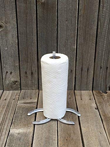 Stainless Steel Horseshoe Paper Towel Holder - Rustproof Kitchen & Bathroom Organizer for Home, Office, or RV Use