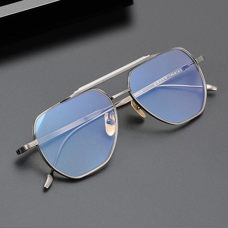 Stylish Unisex Black Titanium Oval Full Rim Double Bridge Eyeglasses - Jr39 - Perfect for Reading, Work & Fashion Accessories