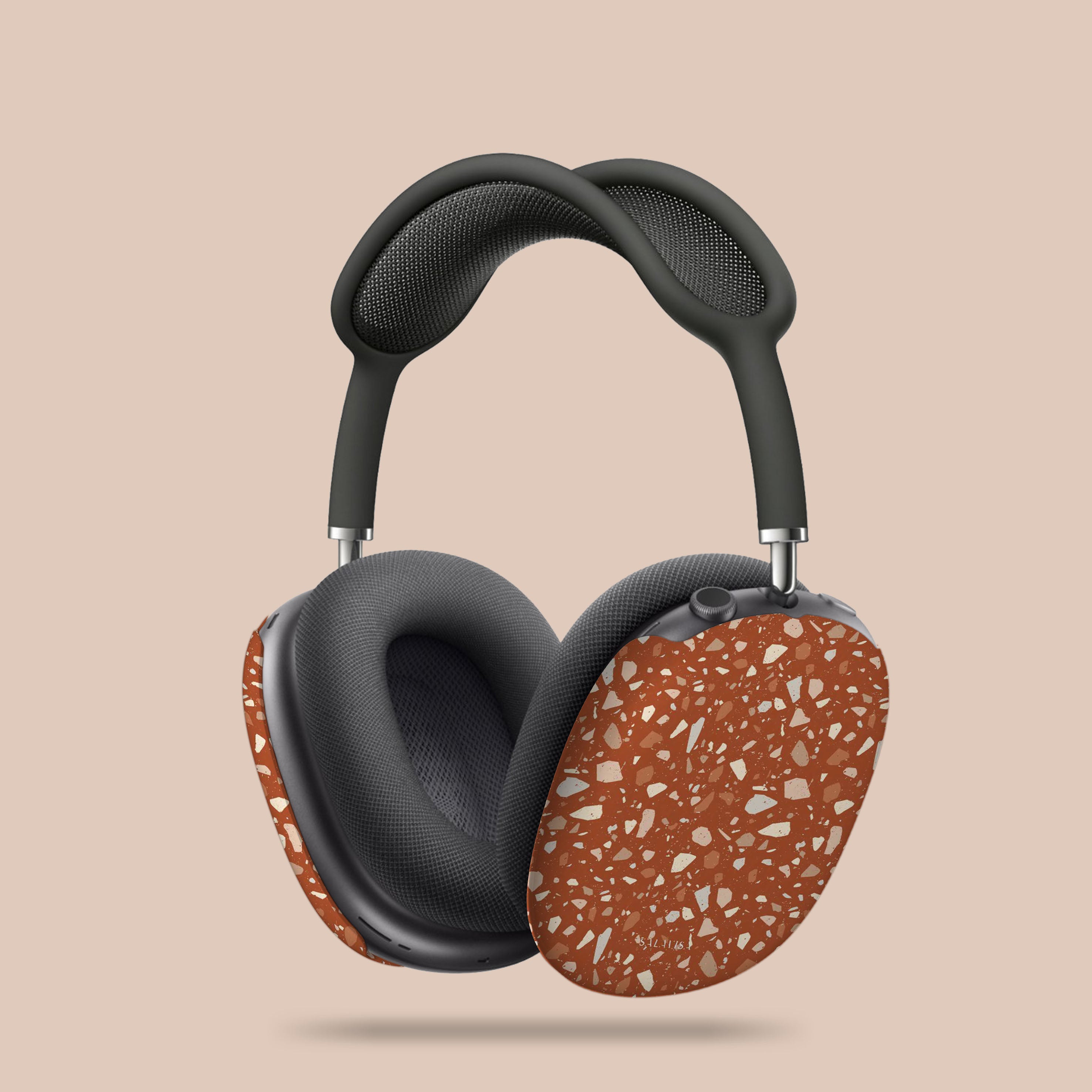 Premium Orange Terrazzo AirPods Max Case - Durable Protective Cover for Apple AirPods Max Headphones | Perfect for Travel, Gym & Daily Use