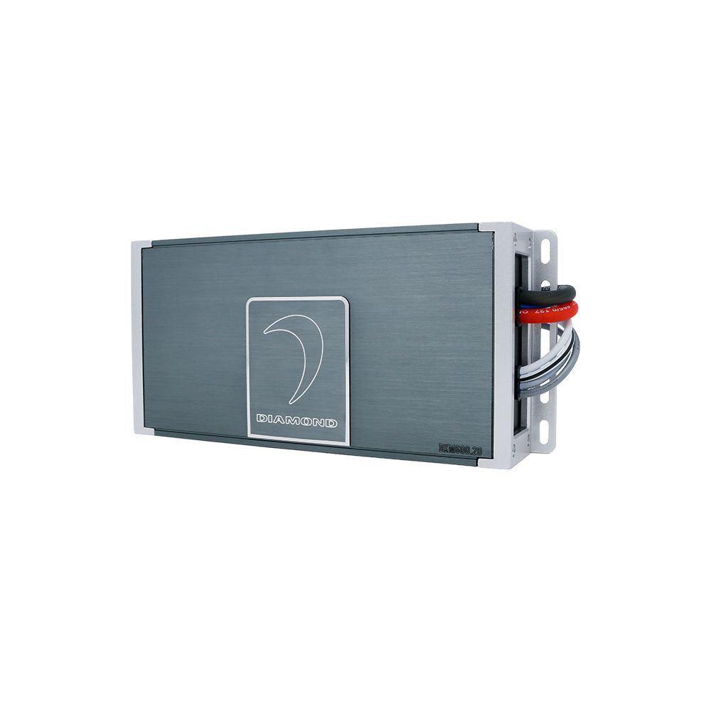 Refurbished Diamond Audio DXM600.2D MOTORSPORT 2-Channel Amplifier - 300W x 2 @2Ohms, Class D, Compact & Waterproof - Perfect for Car Audio Systems, Marine Boats & Outdoor Adventures