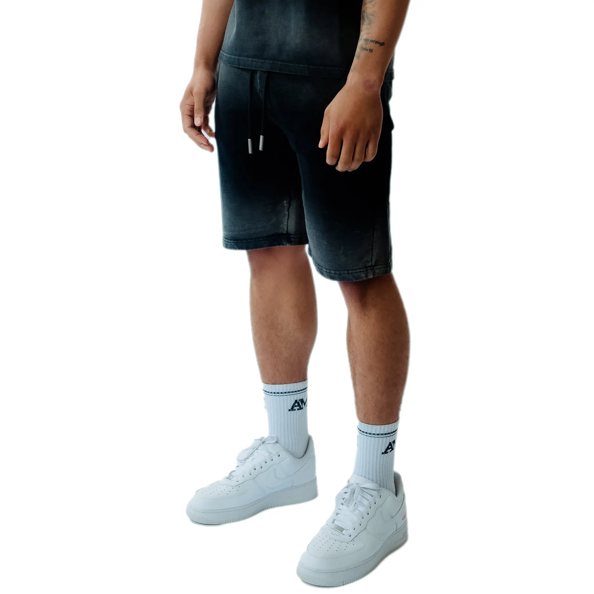 Amicci Levanto Washed Black Shorts for Men - Comfortable Casual Stretch Denim Shorts | Perfect for Summer, Beach, and Outdoor Activities
