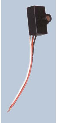 Dusk to Dawn Photocell Sensor - Black Outdoor Light Control for Porch, Garden & Security Lighting