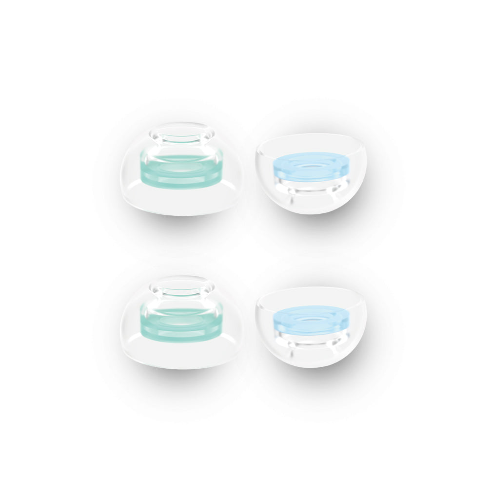 Spinfit CP1025 Premium Silicone Eartips for True Wireless Earbuds - 2 Pairs (Comfortable Noise Isolation for AirPods Pro, Galaxy Buds & More) - Perfect for Workouts, Commuting & Music Lovers
