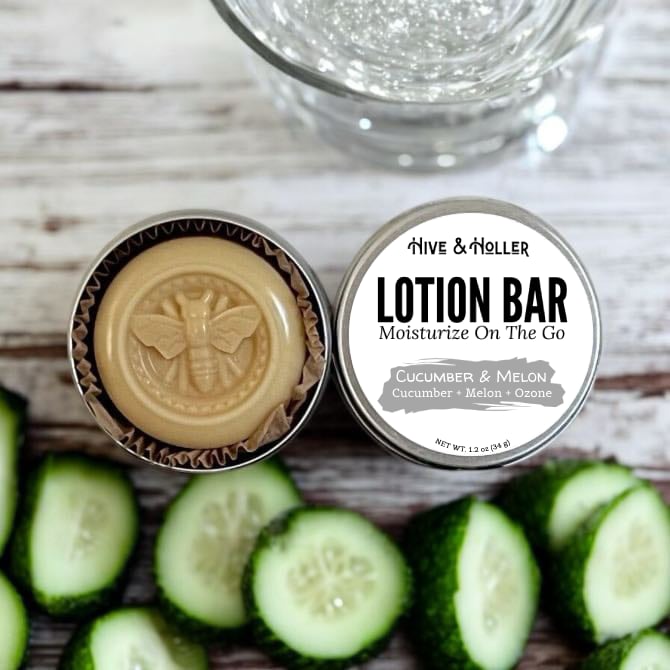 Organic Handcrafted Solid Lotion Bar for Dry Skin - All-Natural Moisturizer for Hands, Body & Face - Perfect for Travel, Gym & Daily Hydration