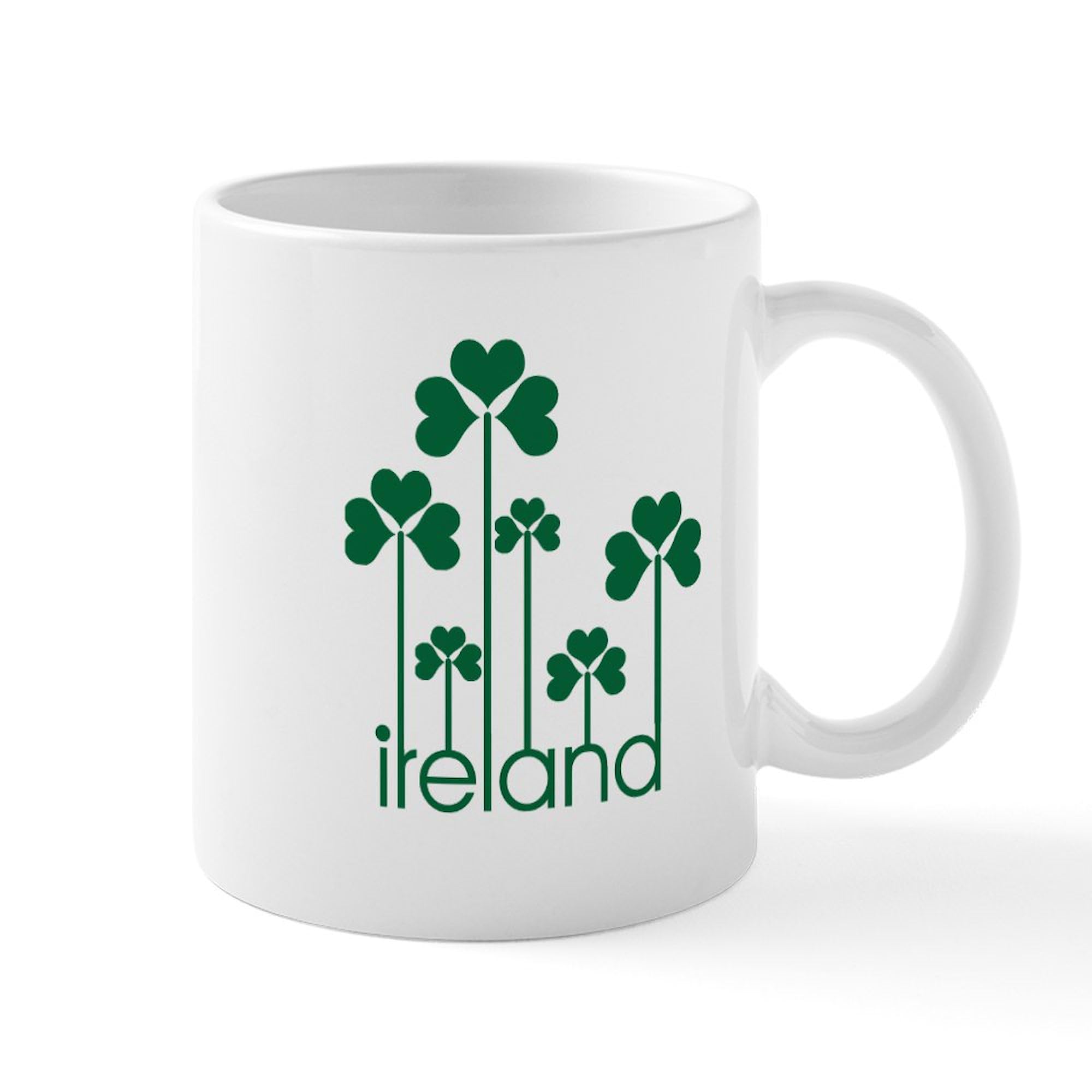 Ireland Themed 11 oz (325 ml) Ceramic Coffee Mug - Perfect for St. Patrick's Day, Irish Pride & Tea/Coffee Lovers - Dishwasher & Microwave Safe