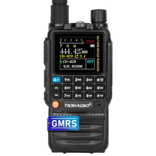 TD H3 5W Multi-Band GMRS Handheld Radio with Open Source Support - Long Range Two-Way Communication for Outdoor Adventures, Emergency Preparedness & Off-Roading