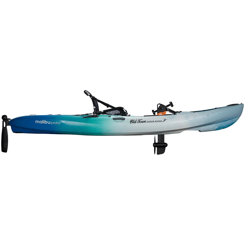 Ocean Kayak Malibu Pedal Drive Single Kayak - Lightweight & Stable Pedal Kayak for Fishing & Recreation | Perfect for Lakes, Rivers & Coastal Waters