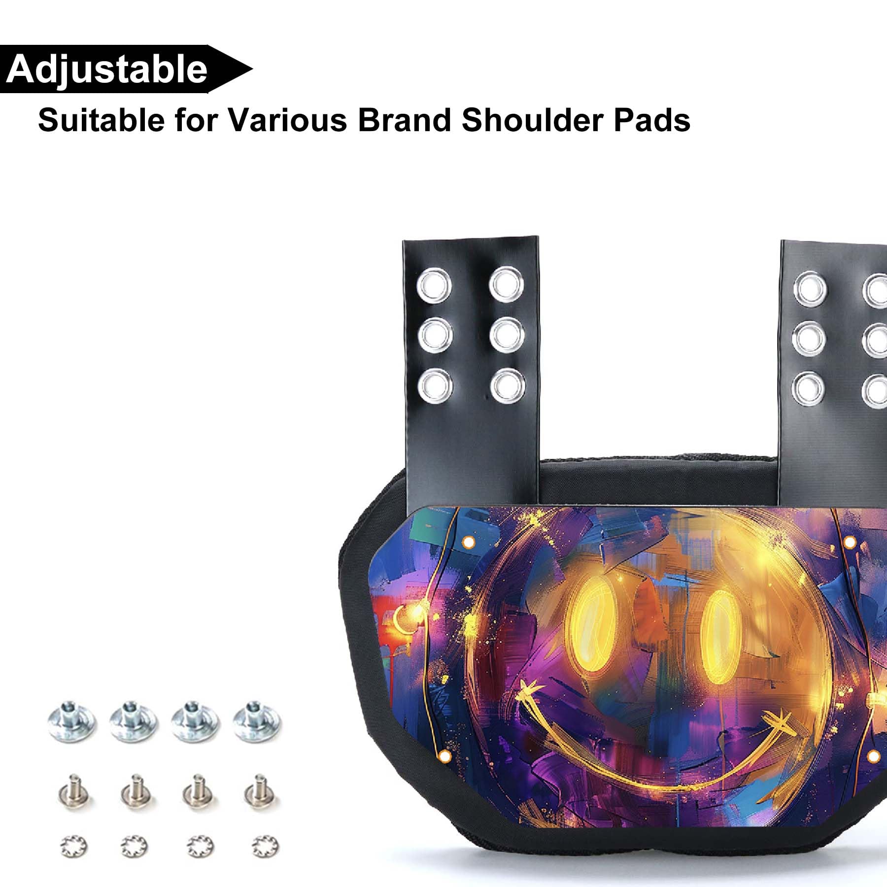Football Back Plate - High Impact Rear Protector for Youth & Adult Shoulder Pads - Lower Back Protection for Football Players - Perfect for Tackling, Training & Game Day Safety