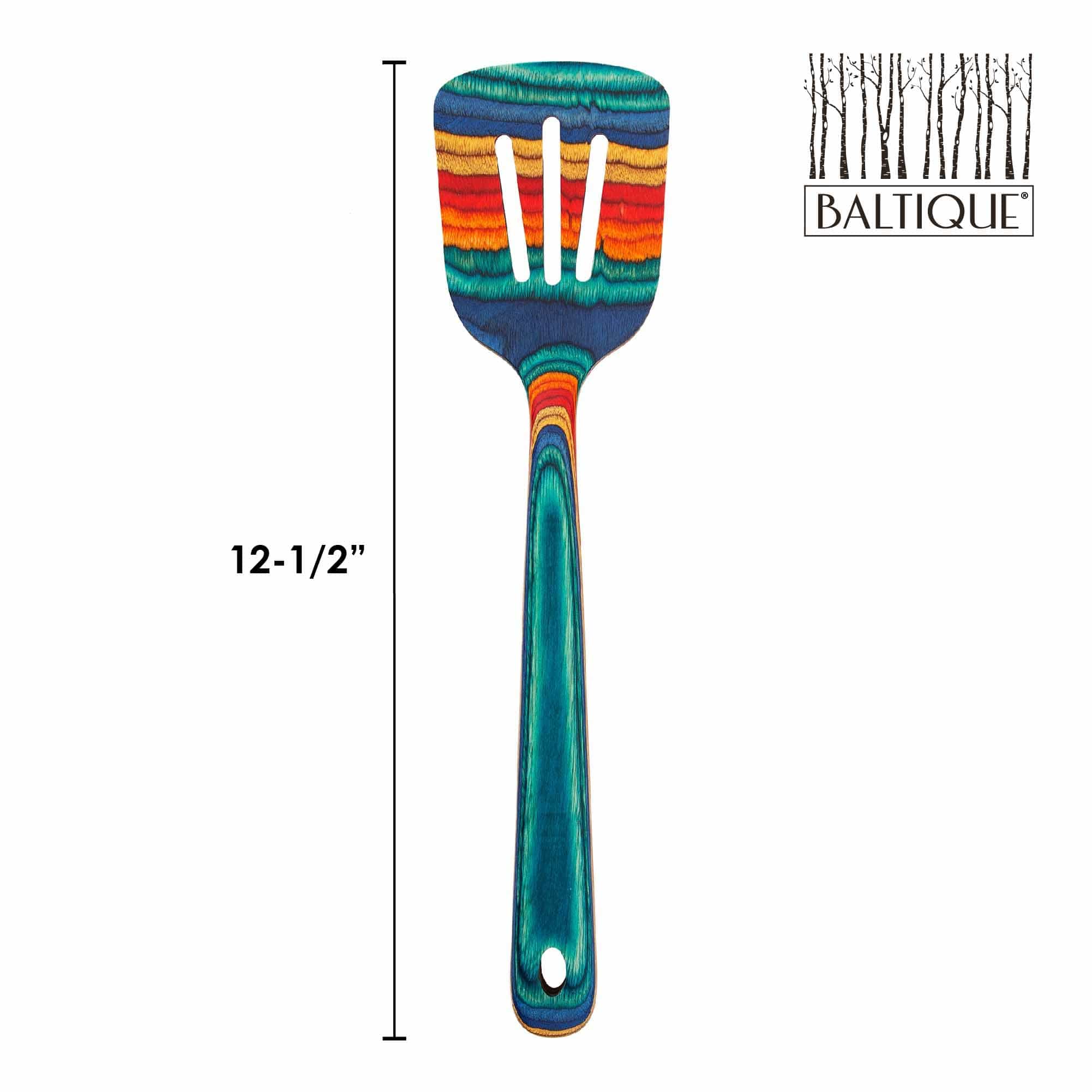 Baltique® Montego Bay Collection Slotted Spatula - 12.5 Inch Stainless Steel Kitchen Turner - Perfect for Flipping Pancakes, Burgers & Eggs - Ideal for Grilling, Cooking & Baking
