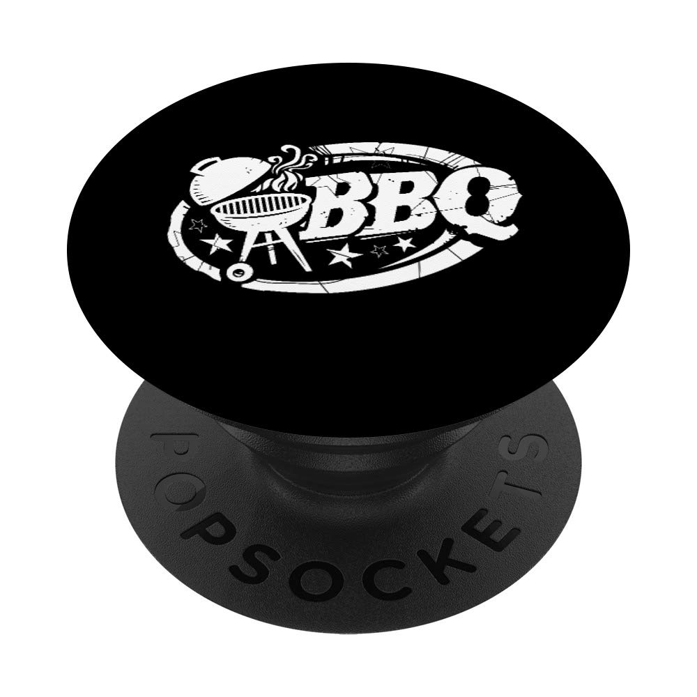 BBQ Grill Master PopSockets PopGrip - Swappable Phone & Tablet Grip for Outdoor Cooking, Garden Parties & Backyard Gatherings