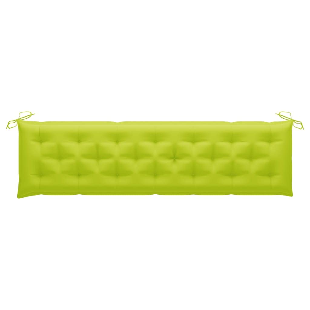Indoor Outdoor Chair Cushion - Waterproof Garden Swing Seat Pad - Replacement Cushion for Patio Furniture, Recliner & Swing Chair - Bright Green 78.7