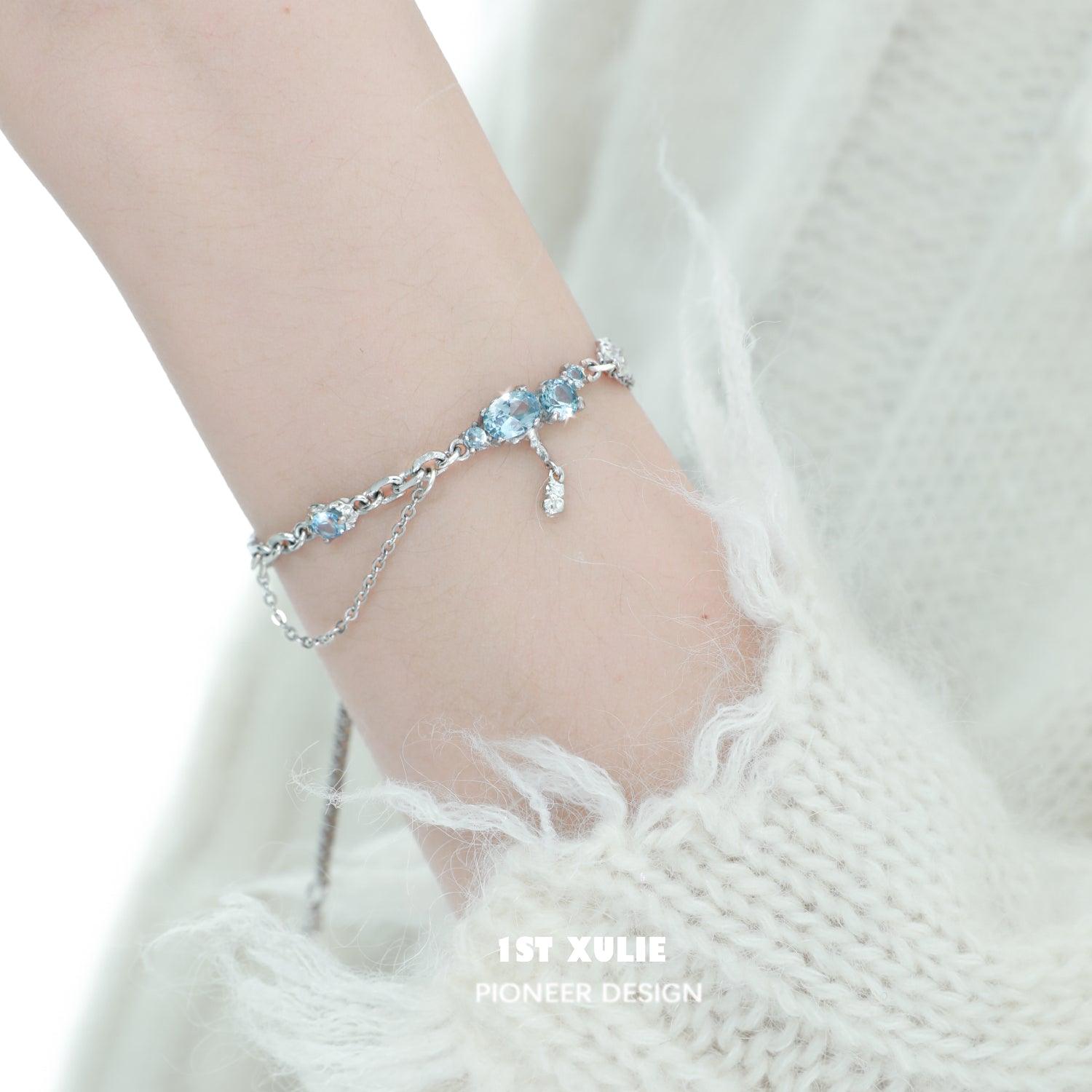 18k Platinum Plated Zircon Bracelet for Women - Elegant Cubic Zirconia Tennis Bracelet - Perfect for Weddings, Anniversaries & Special Occasions