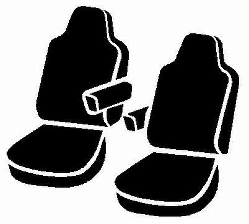 Fia SL67-27 RED Custom Fit Front Seat Cover for Bucket Seats - Premium Leatherette (Black with Red Center Panel) - Universal Car Accessories for Sports Cars, Trucks & SUVs - Perfect for Racing, Daily Driving & Vehicle Protection