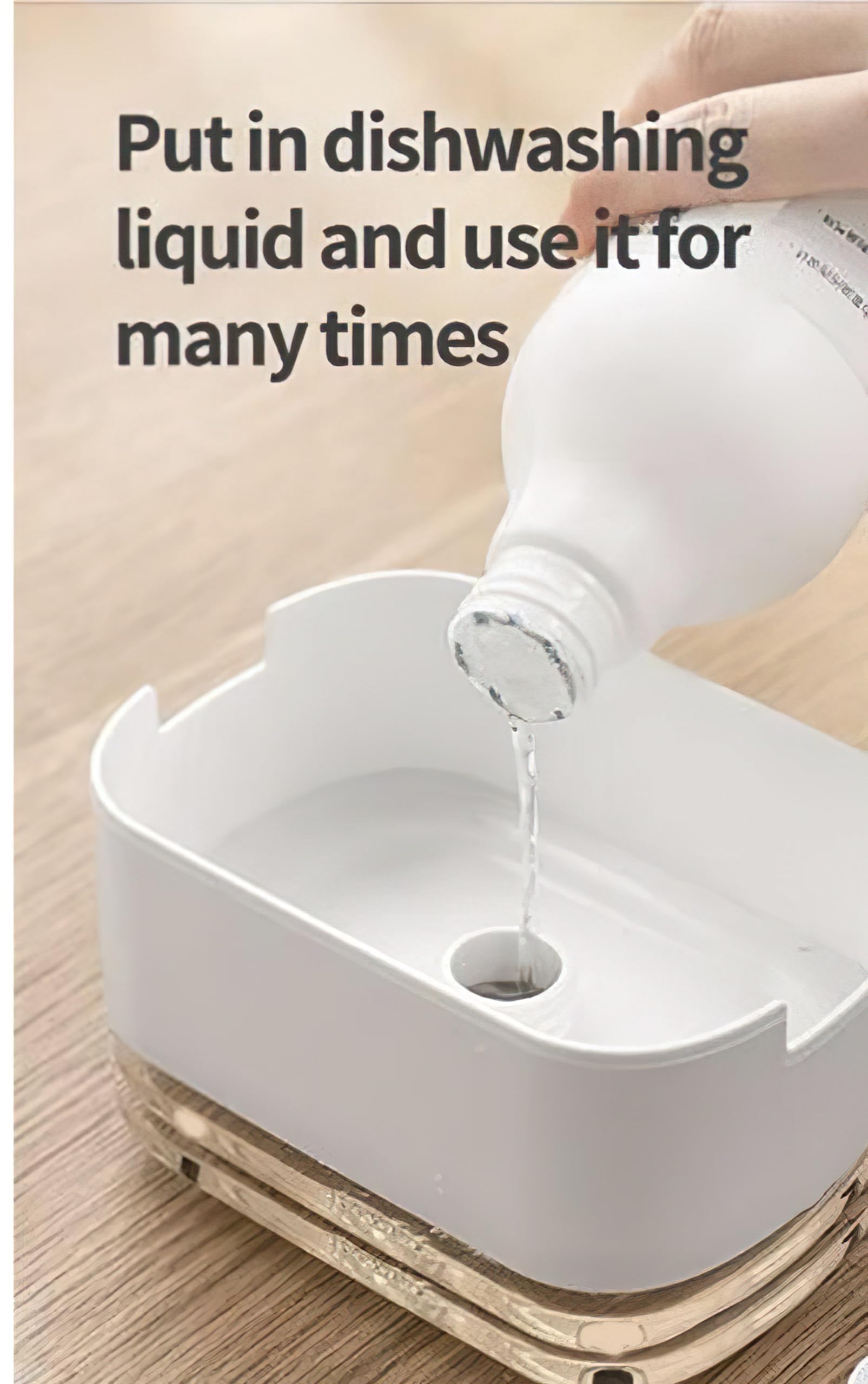Oslen 2-in-1 Kitchen Soap Dispenser with Sponge Holder - 400ml Hollow Design, Durable & Smooth Body Dishwashing Soap Dispenser Set - Perfect for Kitchen Sink Organization and Dish Washing Accessories (Multi-Color)