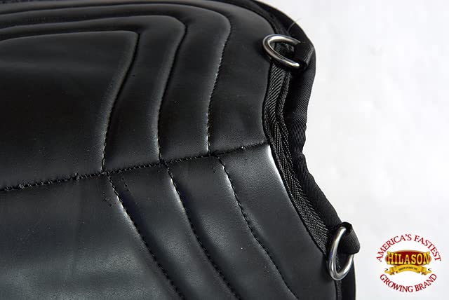 HILASON Western Pleasure Trail Riding Bareback Treeless Saddle Pad with Girth - Comfortable Non-Slip Horse Riding Pad for Equestrian Training & Trail Rides | Perfect for Western Riding, Dressage & Leisure Horseback Activities