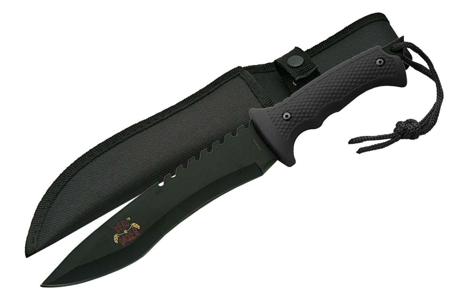 SZCO Supplies Dead Walker Saw Back - High-Quality Survival Knife for Outdoor Camping, Hunting, and Bushcraft Adventures