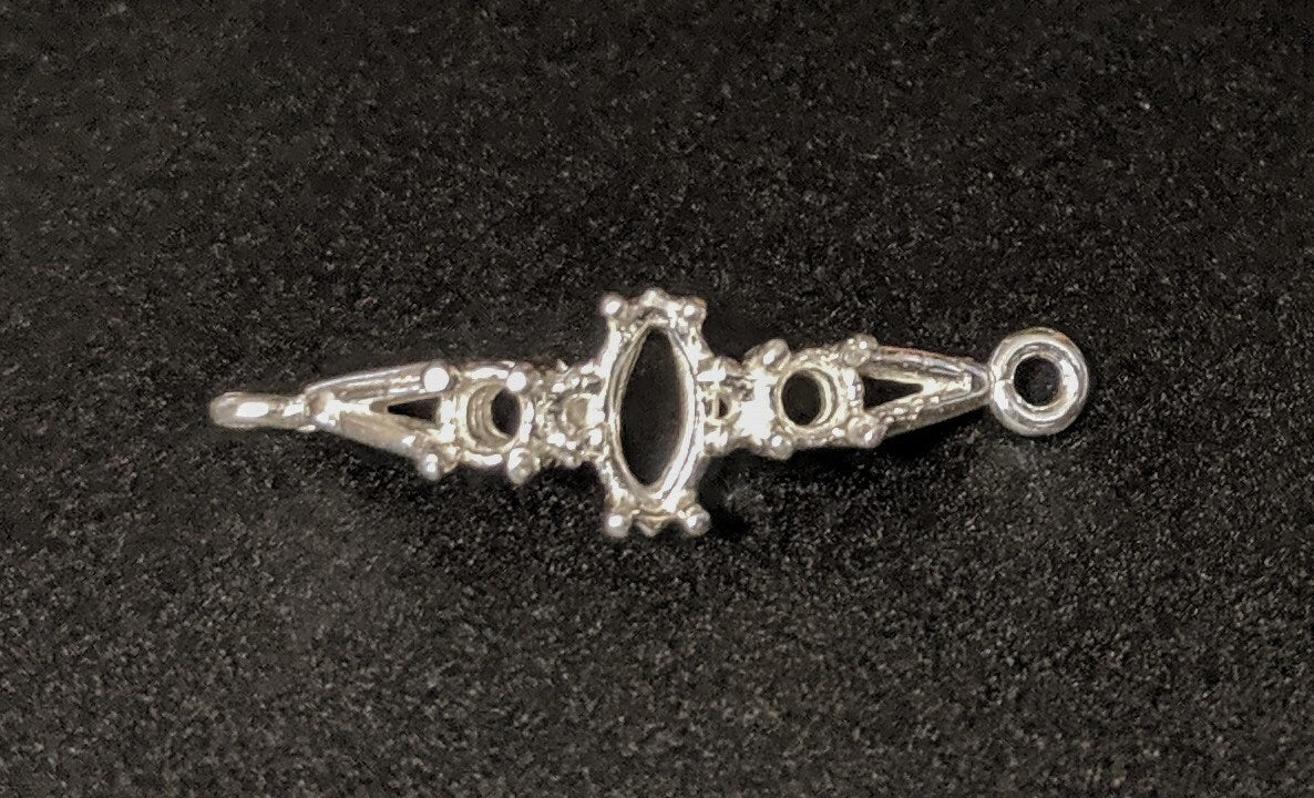 Solid Sterling Silver or 14K Gold Accented Marquise Cut Link Bracelet - 8x4mm or 10x5mm - DIY Custom Jewelry Making Supplies (167841/147841) - Perfect for Handmade Bracelets, Gifts & Special Occasions