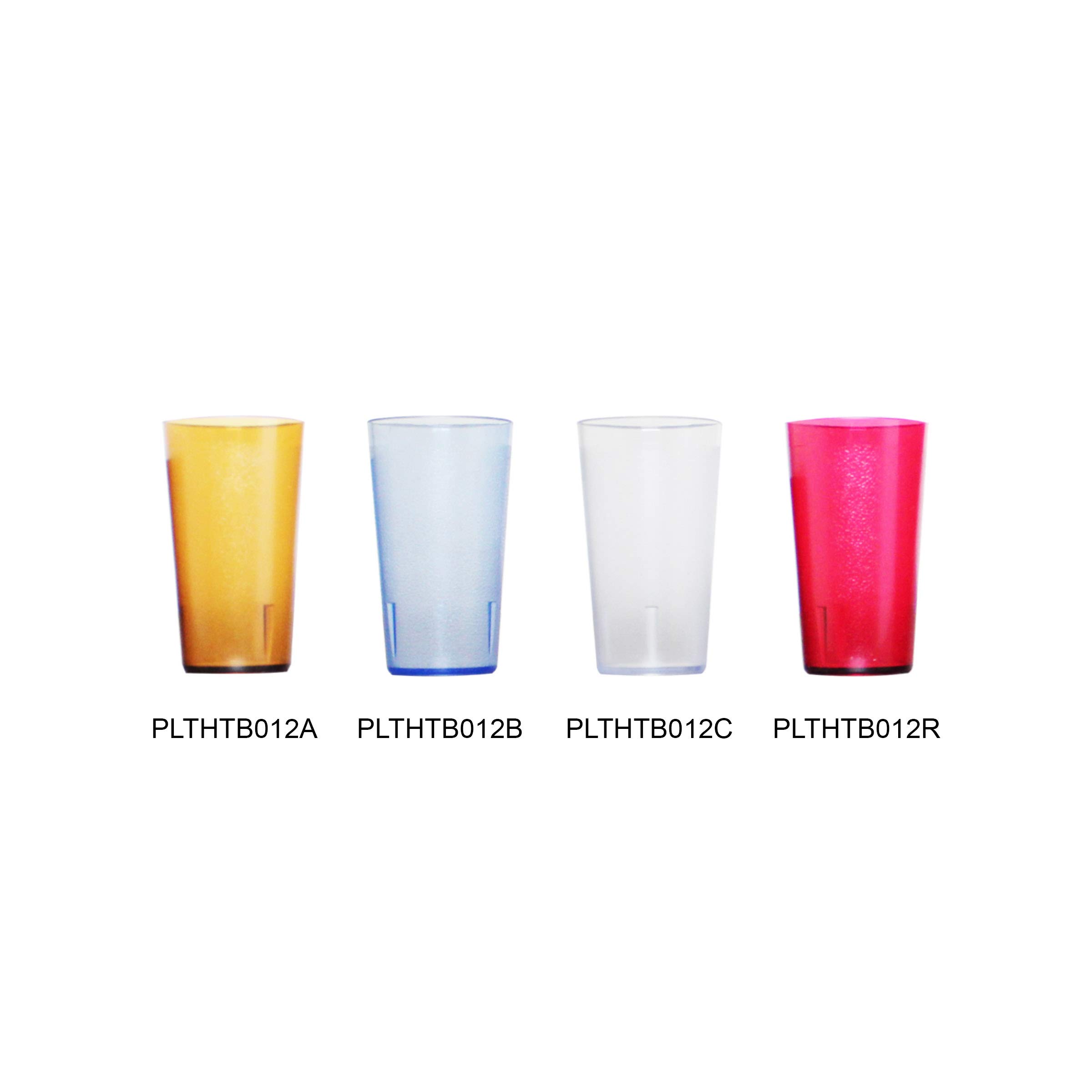 12Oz Blue Tumblers for Restaurants - Bulk Pack of 36 | Durable Drinkware for Coffee, Iced Beverages & Smoothies