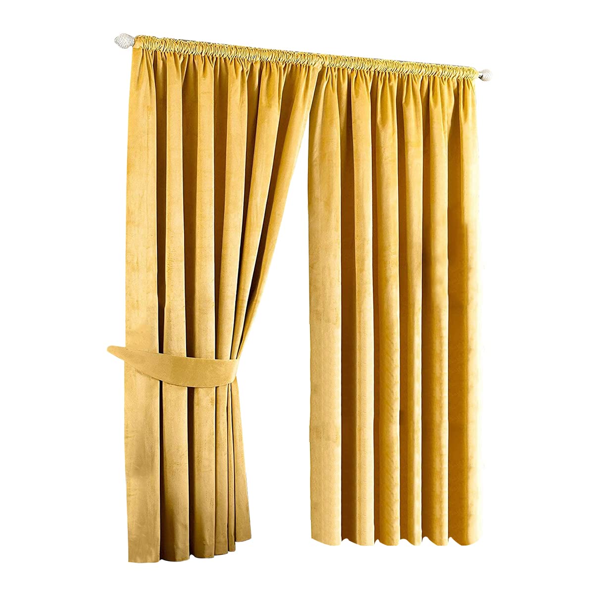 Imperial Pencil Pleat Curtains 90x72 Inches - Sage Green Blackout Window Drapes for Living Room & Bedroom - Thermal Insulated Room Darkening Curtain Panels