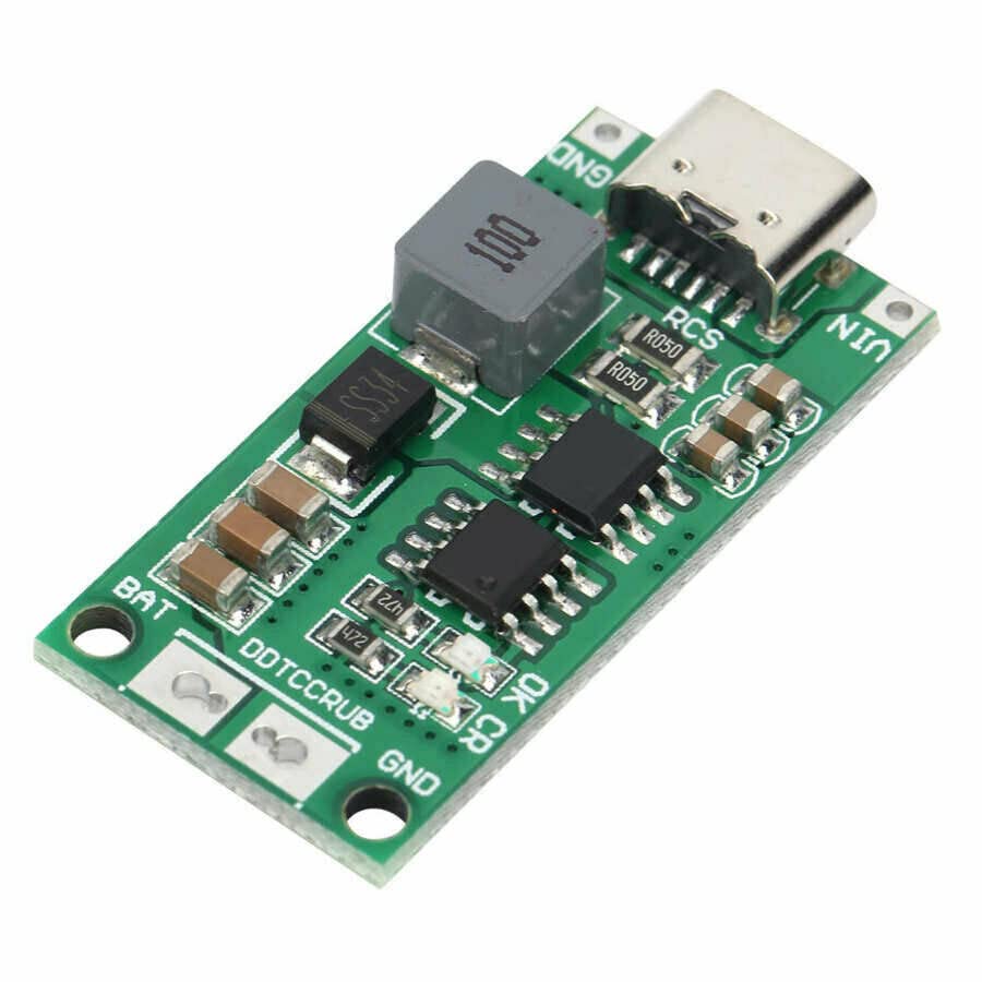 3S USB Type-C to 12.6V Li-ion Battery Charger Module - Step Up Boost Charging Board for DIY Electronics, RC Drones, and Portable Devices | Fast Charging & Overcharge Protection