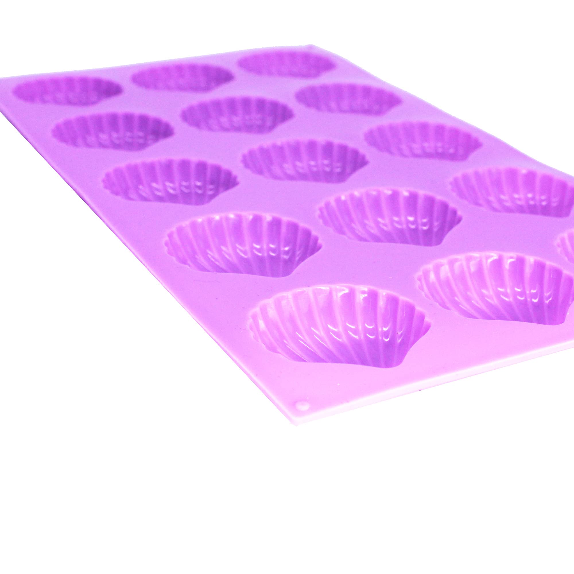Premium Silicone Mold for Small Shell Soap, Madeleines, Cake, Chocolate & Muffins - 1oz per Cell - Perfect for Baking, DIY Crafts & Homemade Treats