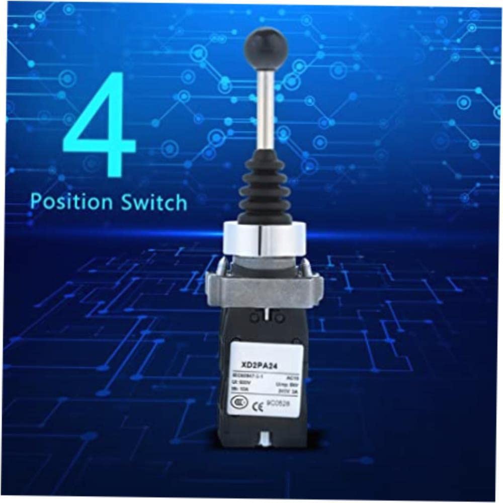 Premium Spring-Loaded Joystick Controllers with 4-Position Rotary Switches & Microswitches - Professional Gaming Accessories for PC, Arcade & Flight Simulators - Perfect for Competitive Gaming & Retro Arcade Setup