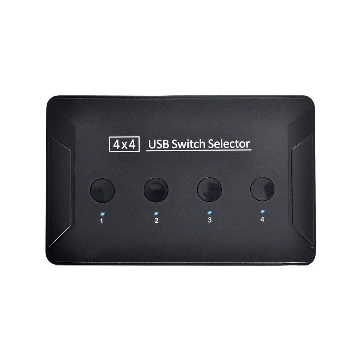 Cablecc 4 Port USB 3.0 KVM Switch - Share Keyboard, Mouse, Scanner & Printer Between 4 PCs | Perfect for Home Office, Gaming Setup & Multi-Computer Workstations