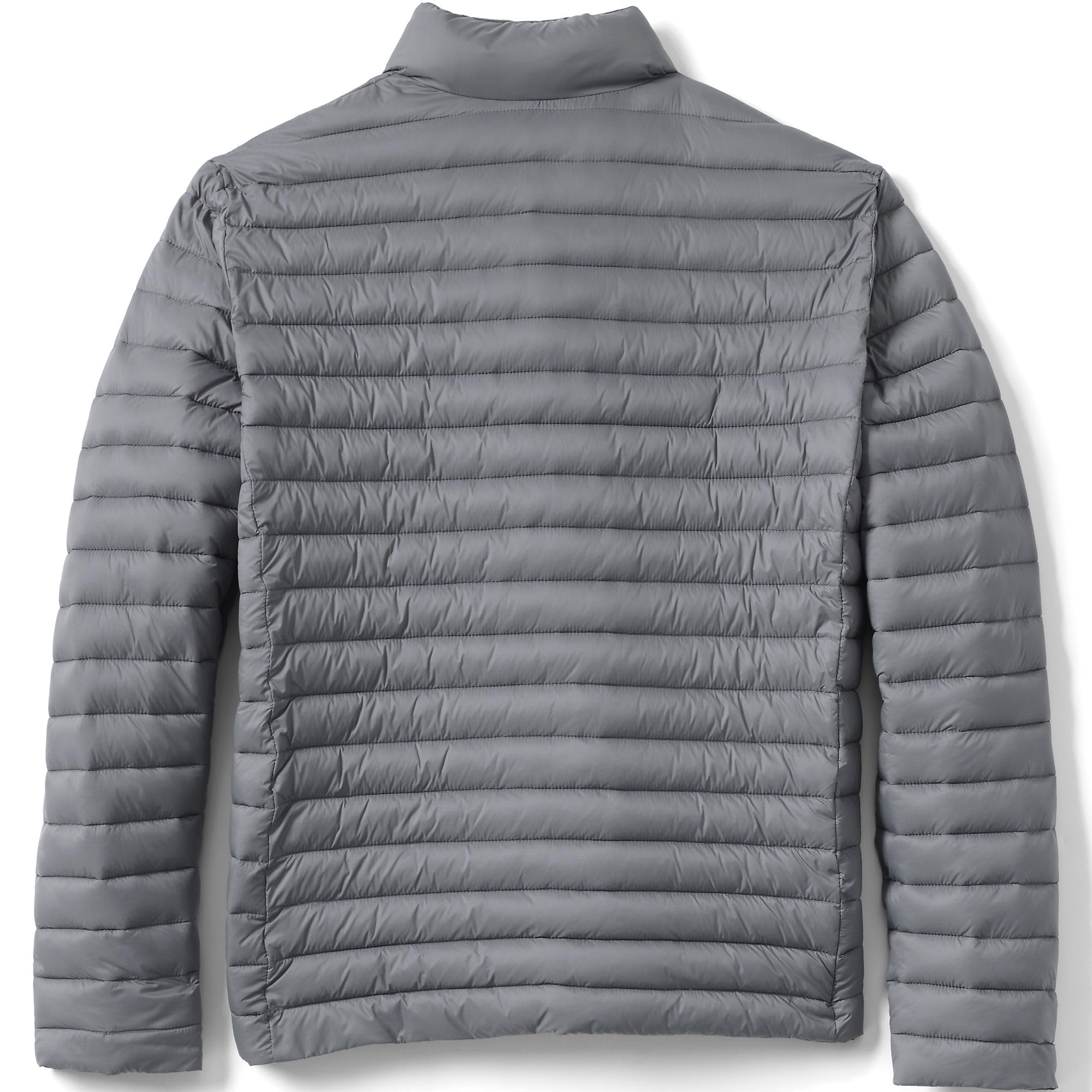 Lands' End Men's ThermoPlume Jacket for School Uniforms | Lightweight Insulated Winter Coat | Perfect for School, Work & Outdoor Activities
