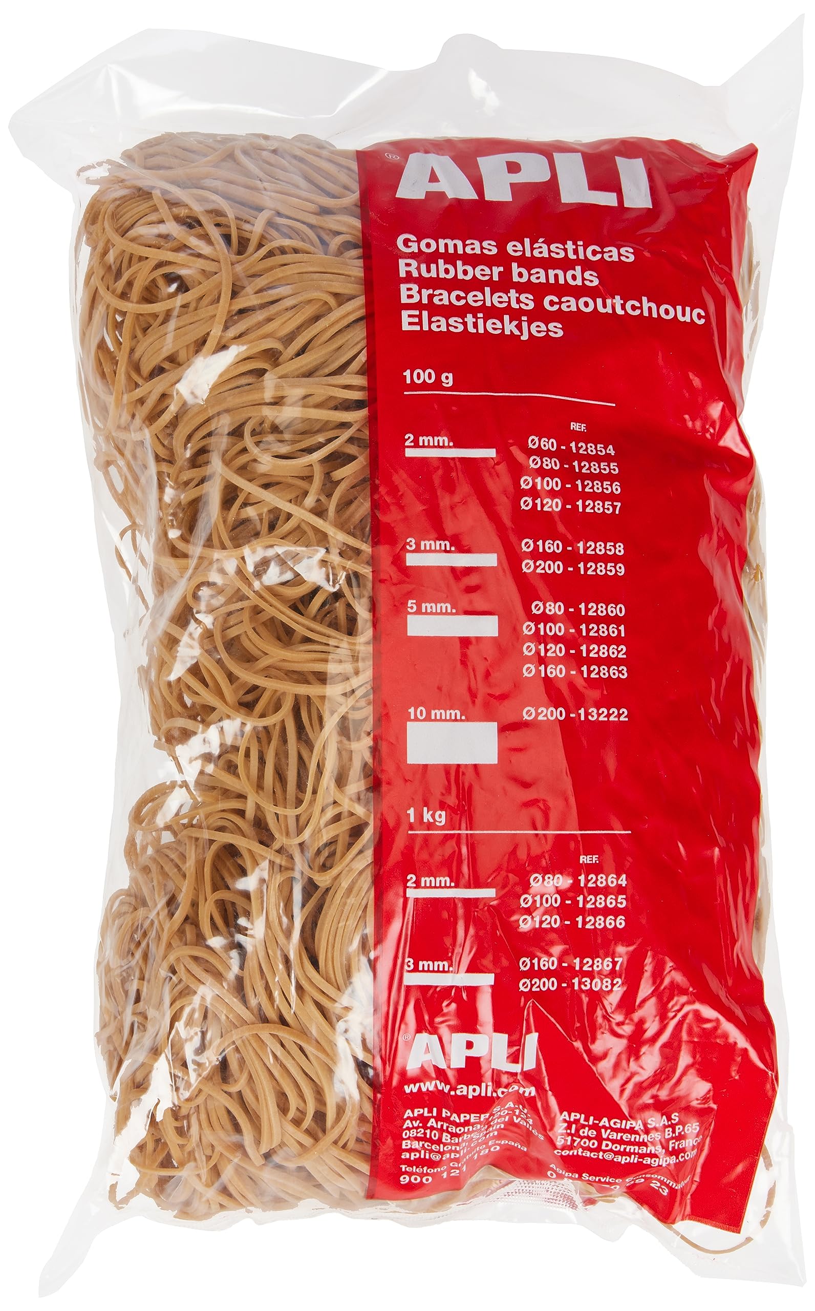 1800pcs Elastic Bands 100x2mm - Small Rubber Bands for Office, School, Crafts, Hair Braiding & DIY Projects - Bulk Pack of 1800 Stretchable Bands