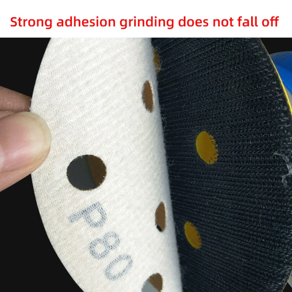 100-Pack 6-Inch 15-Hole Round Sanding Discs (80-600 Grit) for Festool Sanders – Premium Flocking Abrasive for Car Polishing & Wood Sanding – Ideal for Auto Detailing & DIY Projects