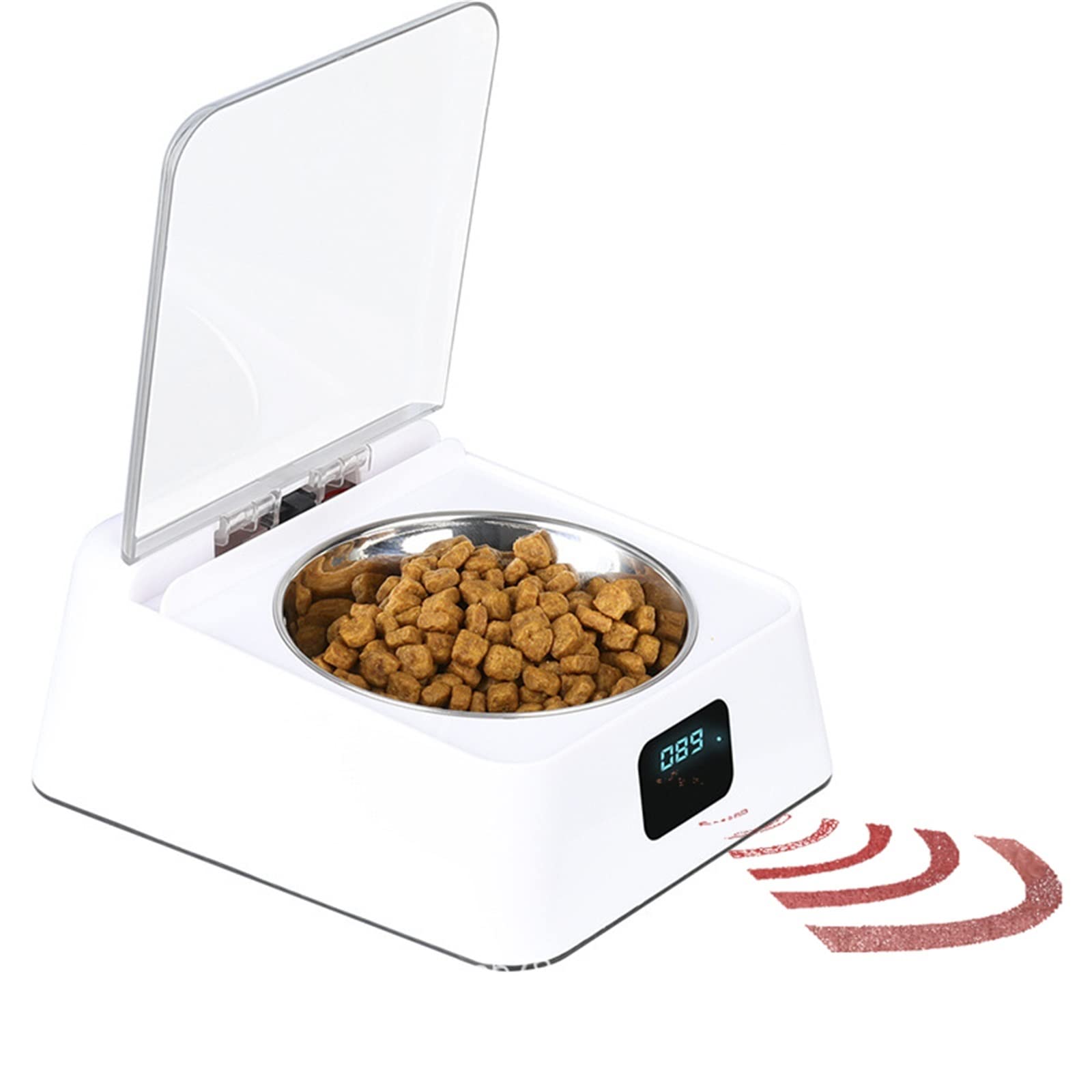 Automatic Pet Feeder with Infrared Sensor - Dog Food Bowl for Home Use