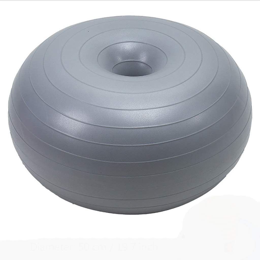 Premium 50cm Yoga Ball for Core Workouts & Pilates - Anti-Burst Exercise Stability Ball with Pump for Home Gym, Balance Training & Postnatal Recovery (19.7 Inch, Blue) - Ideal for Yoga, Office Chair & Pregnancy Fitness