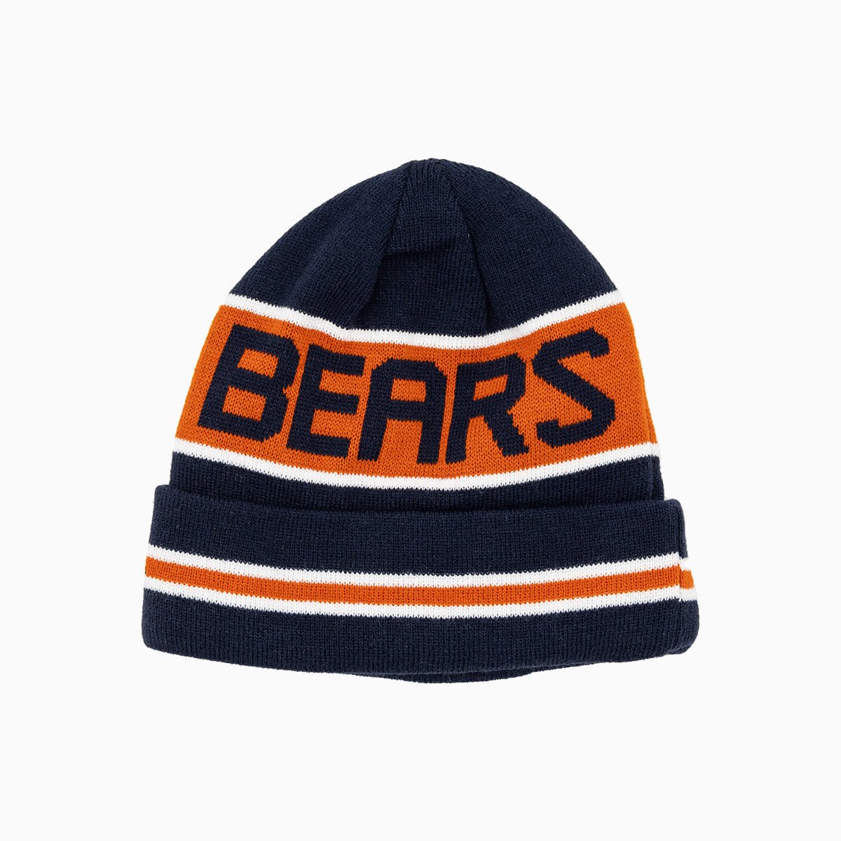 Chicago Bears NFL Knit Beanie Hat - Winter Warm Cuffed Skull Cap for Men & Women - Perfect for Football Games, Outdoor Activities, and Cold Weather