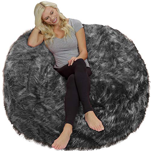 Plush Faux Fur - Charcoal
