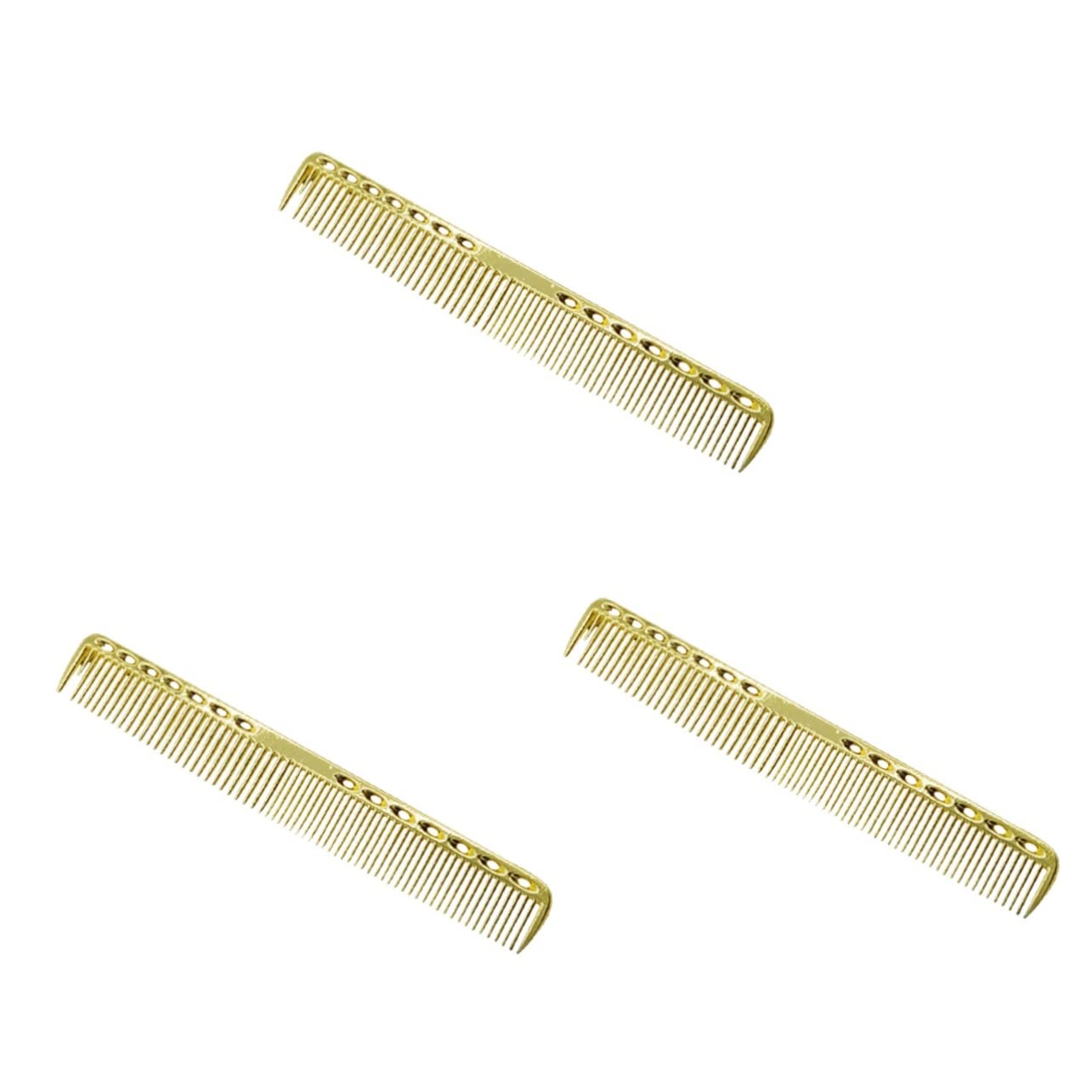 Lurrose 3-Piece Hair Teasing Comb Set - Carbon Fiber Styling Comb, Cutting Comb & Massage Comb for Women - Salon & Home Use - Perfect for Voluminous Hairstyles, Haircuts & Scalp Care