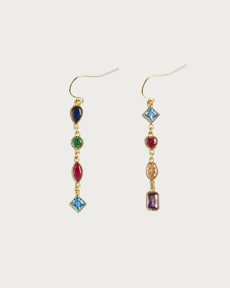 Silver Darcy Earrings for Women - Elegant Sterling Silver Dangle Earrings | Perfect for Parties, Weddings & Everyday Wear