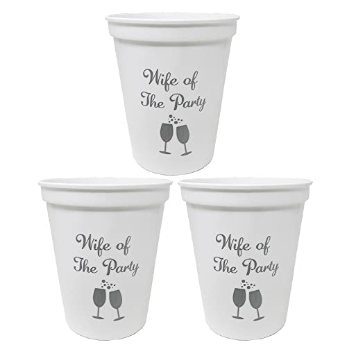 3 Pack - Wife of The Party (White/Silver)