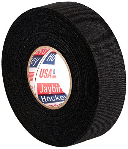 Jaybird & Mais Bulk Case Pack Cloth Hockey Tape - 12 Rolls, Durable Grip for Sticks & Blades, Moisture-Resistant Sports Tape for Hockey, Lacrosse, Baseball (Black) - Perfect for Game Day & Practice Sessions