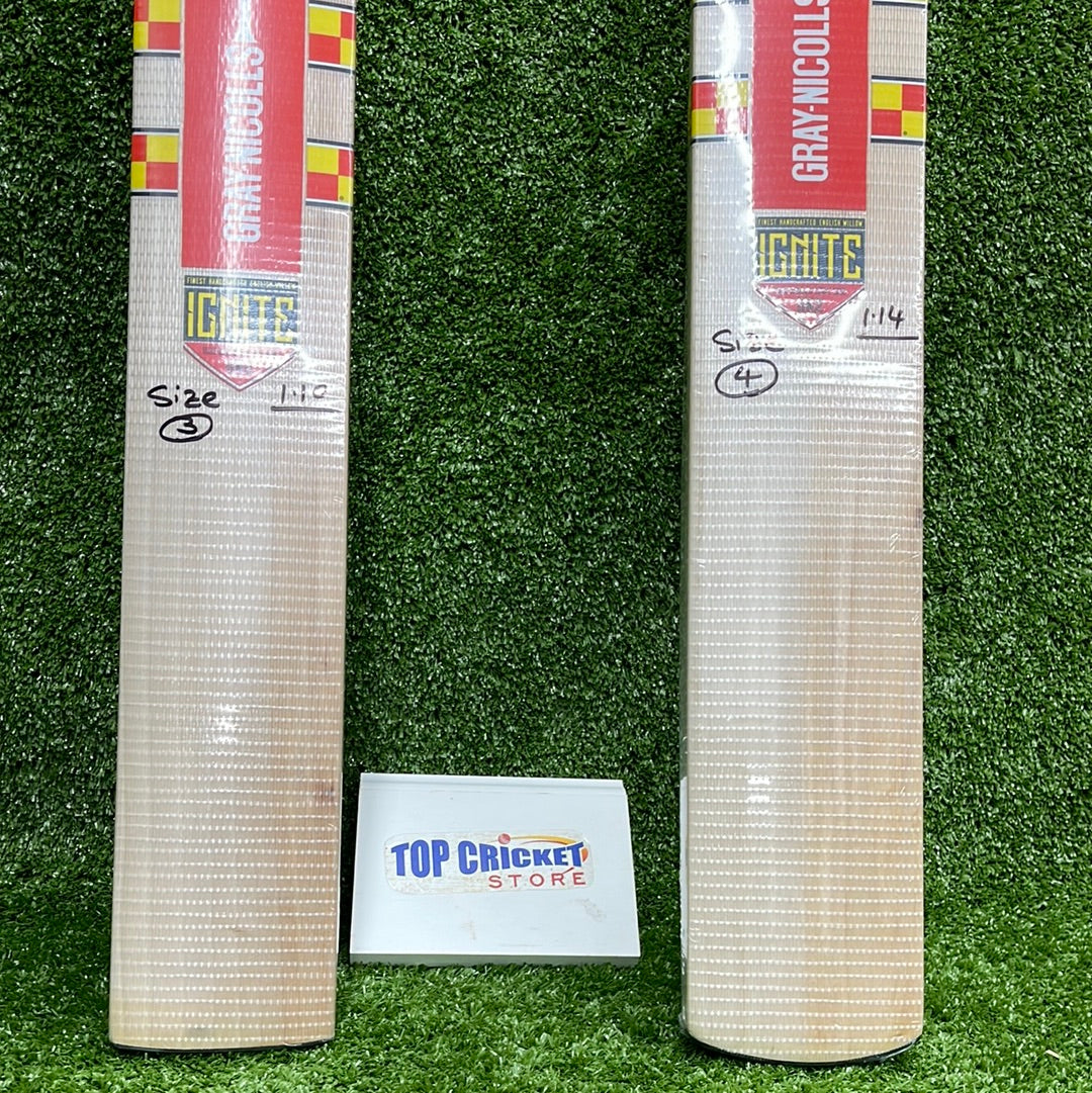 Gray Nicolls 2 Ignite English Willow Junior Cricket Bat - Premium Youth Cricket Equipment for Training & Matches