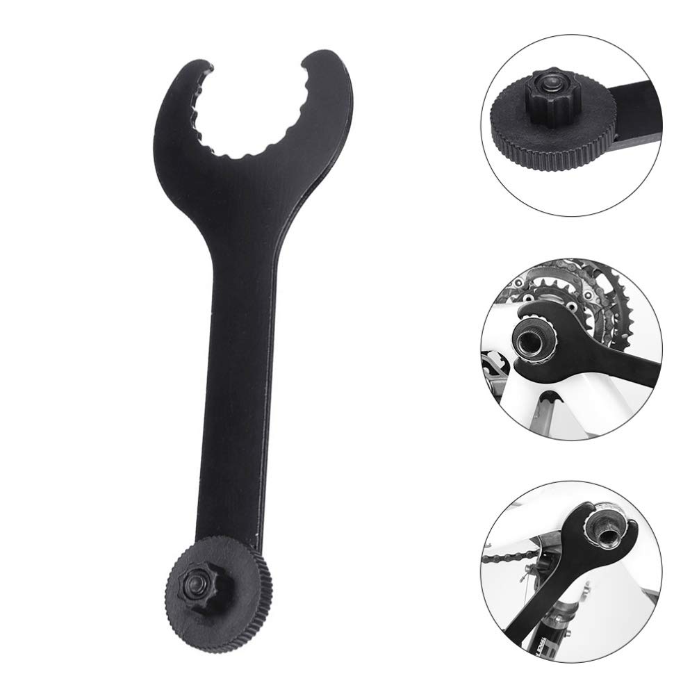 FAVOMOTO Bike Crankset Removal Tool - Integrated Center Shaft Wrench for Bicycle Bottom Bracket, Center Axle BB Wrench | Perfect for Crankset Installation, Bike Repair & Maintenance | Essential Cycling Accessories for Home Mechanics & Bike Shops