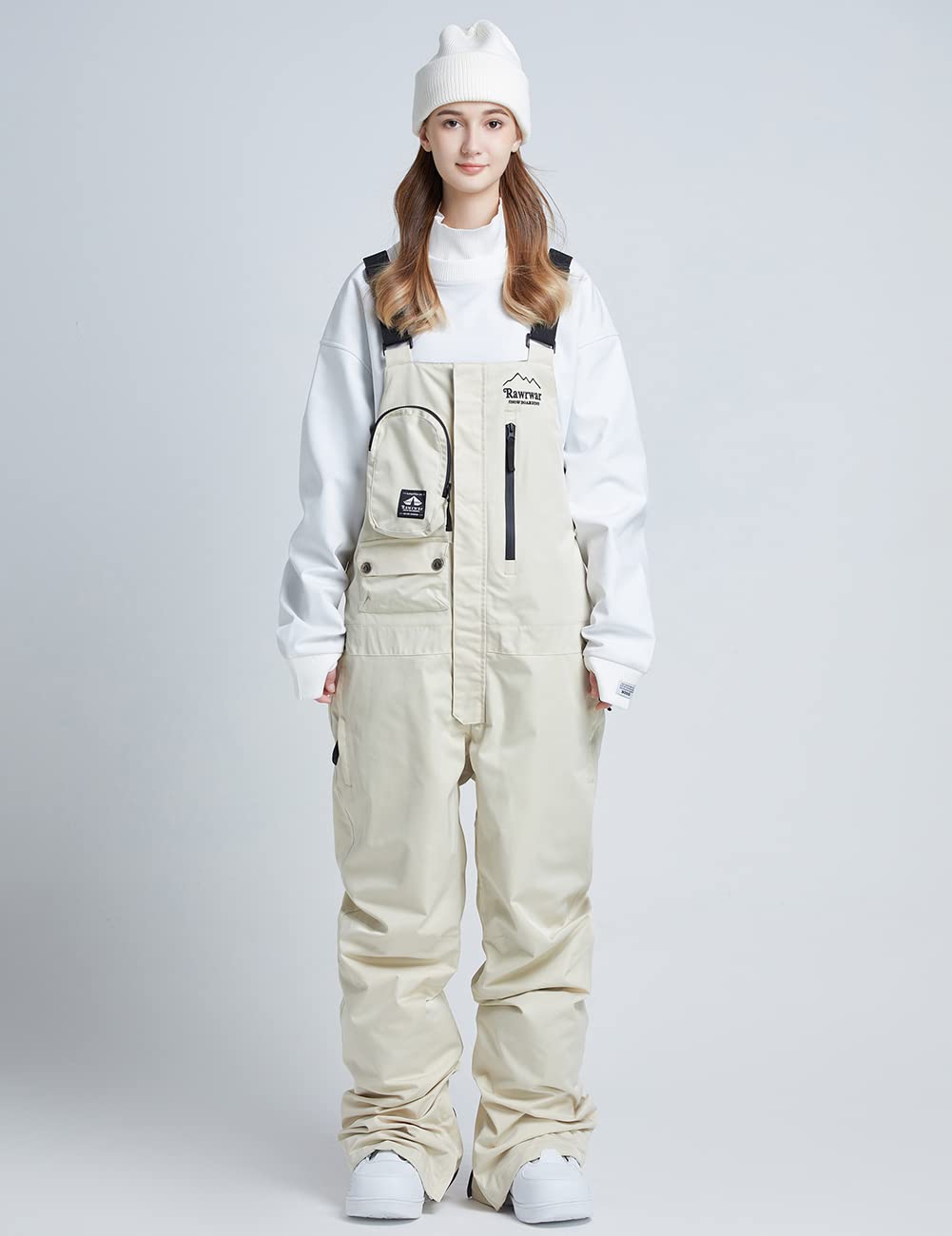 Waterproof Ski Bib Overalls for Men & Women - Insulated Windproof Snow Pants for Skiing, Snowboarding & Outdoor Winter Activities
