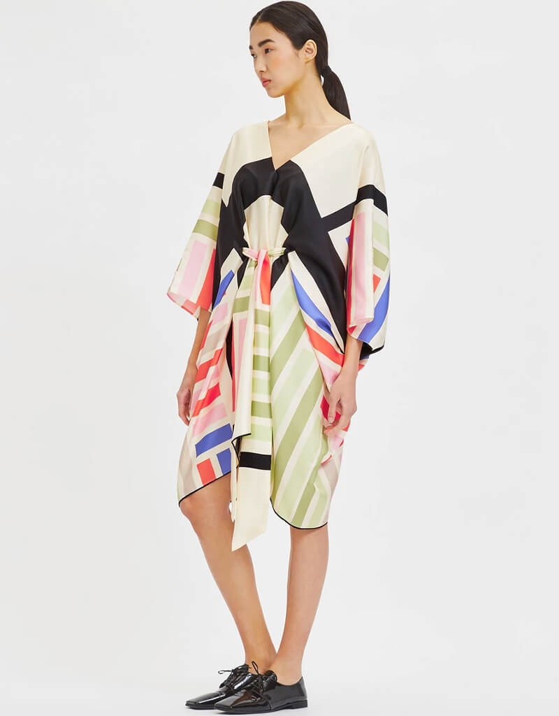 Luxury Beige Satin Silk Kaftan Dress for Women - Elegant Loungewear & Beach Cover Up - Perfect for Resort Wear, Bridal Party, and Vacation Outfits